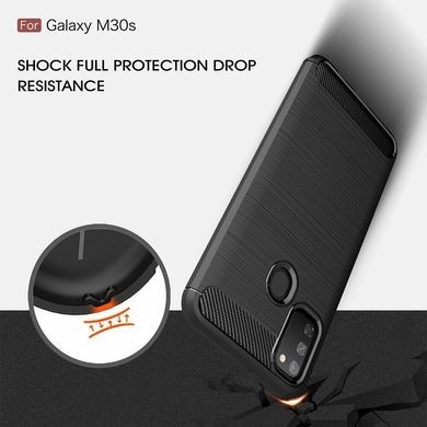 TPU чохол Slim Carbon для Samsung Galaxy M21 - Dark Grey