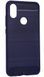 Силиконовый чехол для Huawei Y7 2019 - Dark Blue Carbon