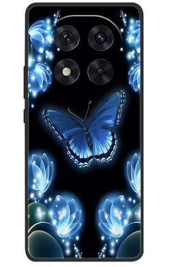 Силіконовий (TPU) чохол із малюнком для Xiaomi Redmi Note 15 - Метелики на темному тлі