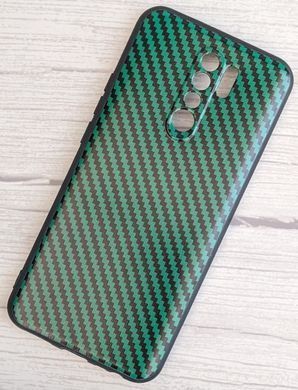 Силіконовий чохол Hybrid Carbon для Xiaomi Redmi 9 - Green