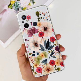 Силіконовий чохол з малюнком для Xiaomi Redmi 12C - Малі квіти