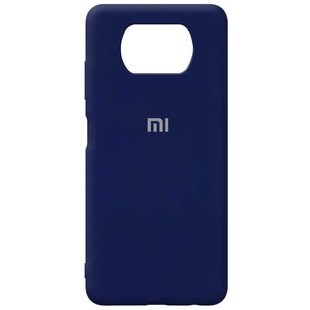 Чехол Silicone Cover Full Protective для Xiaomi Poco X3 NFC / Poco X3 Pro - Dark Blue