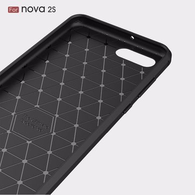 Силиконовый чехол Hybrid Carbon для Huawei Nova 2S - Black