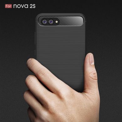 Силіконовий чохол Hybrid Carbon для Huawei Nova 2S - Black