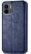 Чехол-книжка GETMAN Gallant для Xiaomi Redmi A1 / A2 - Navy Blue Cubic Style (44429). Фото 1 из 6