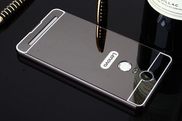 Металлический чехол для Lenovo K5 Note (A7020) "черный зеркальный"