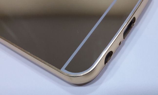 Металлический чехол для Motorola Moto G5 Plus "золотой зеркальный"