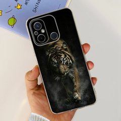 Силиконовый чехол с рисунком для Xiaomi Redmi 12C - Тигр