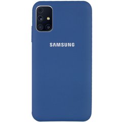 Чехол Premium Silicone Cover для Samsung Galaxy M31s - Dark Blue