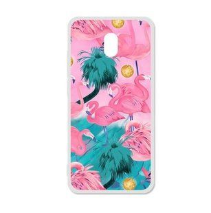 Чехол с рисунком для Xiaomi Redmi 8A - Фламинго