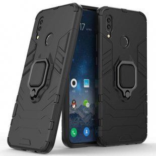Ударопрочный чехол с подставкой для Xiaomi Redmi Note 7 / Note 7 Pro - Black