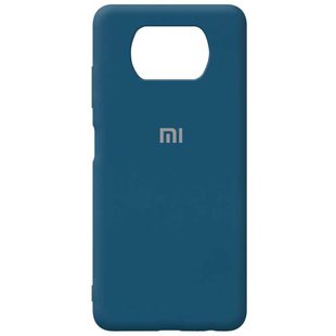 Чехол Silicone Cover Full Protective для Xiaomi Poco X3 NFC / Poco X3 Pro - Cosmos Blue