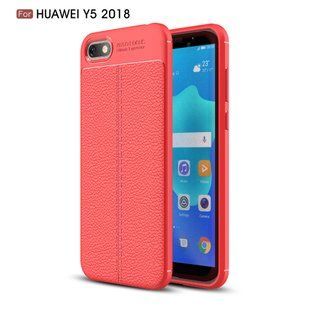 Защитный чехол Hybrid Leather для Huawei Y5 (2018) - Red