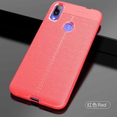 Защитный чехол Hybrid Lether для Xiaomi Redmi Note 7 / Note 7 Pro - Red