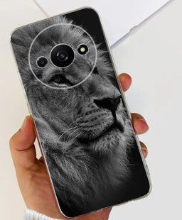 Силиконовый чехол с рисунком для Xiaomi Redmi A3 - Яркий лев