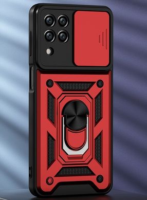 Удароміцний чохол Hybrid Camshield Ring для Samsung Galaxy M32(M325F) - Red
