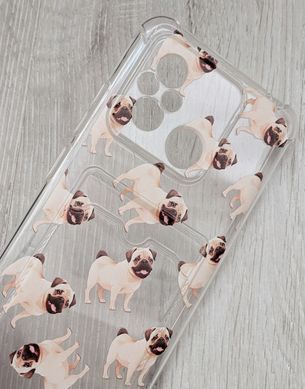 Силіконовий чохол з малюнком для Xiaomi Redmi 12C - Рожевий