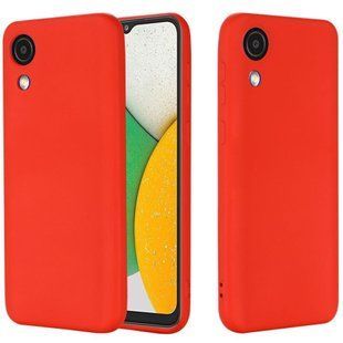 Силиконовый TPU чехол Premium Matte для Samsung Galaxy A03 Core - Red
