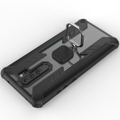 Ударопрочный чехол Hybrid Combo Ring для Xiaomi Redmi 9 - Black