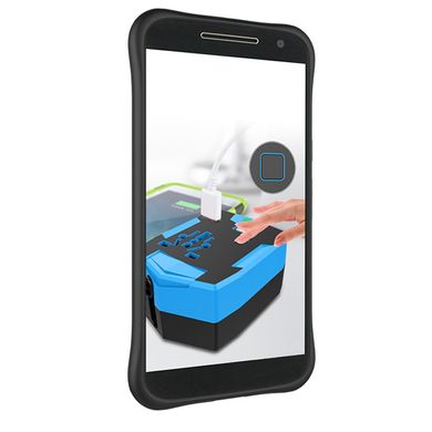 Защитный чехол Hybrid для Motorola Moto G4 / G4 Plus "черный"