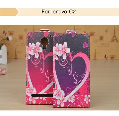 Фліп-чохол із малюнком для Lenovo C2 (K10a40) - Серце