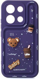 3D объемный чехол для Xiaomi Redmi Note 13 - Purple