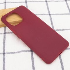 Силиконовый (TPU) чехол для Xiaomi Mi 11 Lite - Dark Red