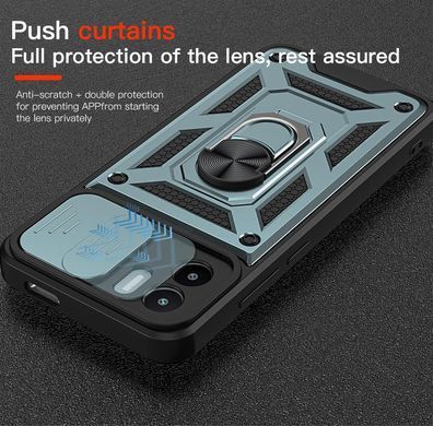 Протиударний чохол Transformer Ring для Xiaomi Redmi A1 / A2 - Blue Camshield