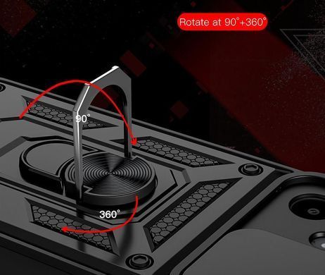 Протиударний чохол Transformer Ring для Xiaomi Redmi A1 / A2 - Blue Camshield