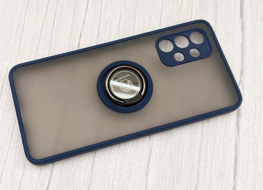 Чехол Hybrid Ring for Magnet для Samsung Galaxy A32 - Dark Blue