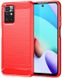 TPU чехол Slim Carbon для Xiaomi Redmi 10 - Red (23685). Фото 1 из 5