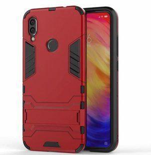 Ударопрочный чехол с подставкой для Xiaomi Redmi Note 7 / Note 7 Pro - Red