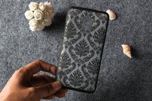 Чехол с узором для Motorola Moto E4 Plus - Black