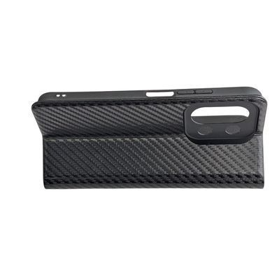 Чехол-книжка JR Elegant для Xiaomi Redmi 15C - Black Carbon