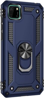 Ударопрочный чехол GETMAN Ring для Huawei Y5p 2020 - Dark Blue