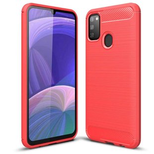 TPU чохол Slim Carbon для Samsung Galaxy M21 - Red