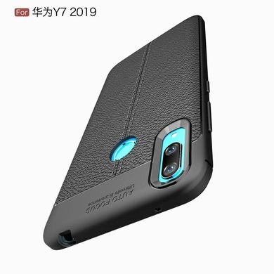 Чехол Hybrid Leather для Huawei Y7 2019 - Black