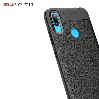 Чехол Hybrid Leather для Huawei Y7 2019 - Blue