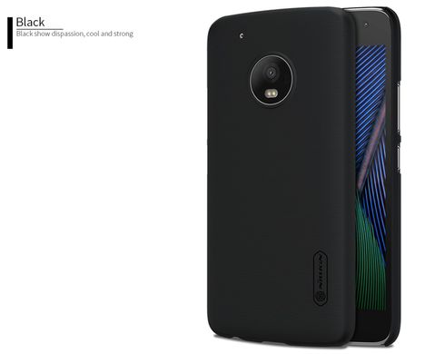 Чехол Nillkin Matte для Motorola Moto G5 Plus (+ пленка) "черный"