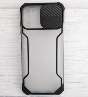 Чехол Camshield Matte со шторкой для Samsung Galaxy A03s - Black