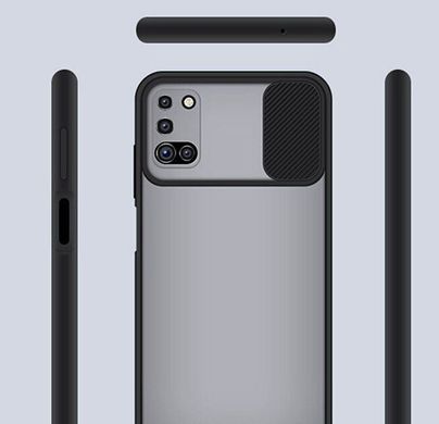 Чехол Camshield Matte со шторкой для Samsung Galaxy A03s - Black