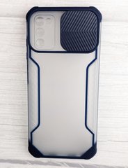 Чехол Camshield Matte со шторкой для Samsung Galaxy A03s - Dark Blue