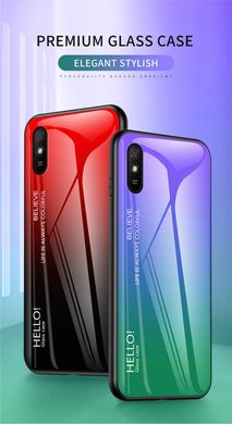 Чехол TPU+Glass для Xiaomi Redmi 9A - Red