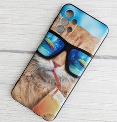Силіконовий (TPU) чохол із малюнком для Samsung Galaxy A13 - Яскравий кіт