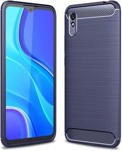 Чохол Hybrid Carbon для Xiaomi Redmi 9A - Blue