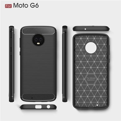 Защитный чехол Hybrid Carbon для Motorola Moto G6 - Black