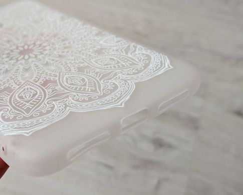 Чехол с узором перья для Xiaomi Redmi 4X - White