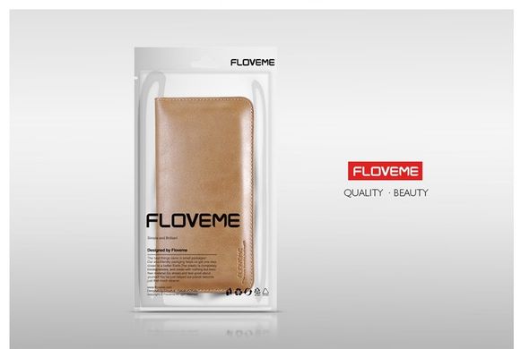Кожаный чехол-портмоне Floveme Wallet - Brown