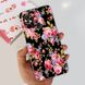 Силиконовый чехол с рисунком для Xiaomi Redmi 12C - Темные цветы (94658). Фото 1 из 6