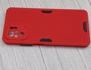 Силиконовый чехол Ribbed Protection для Xiaomi Redmi Note 10 / Note 10s - Red